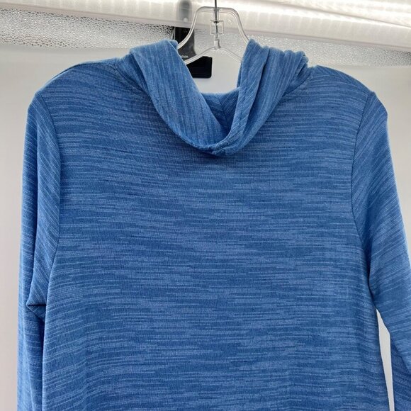Croft & Barrow Women's Cowl Neck 3/4 Sleeve Top Blue Size Small - Picture 6 of 8